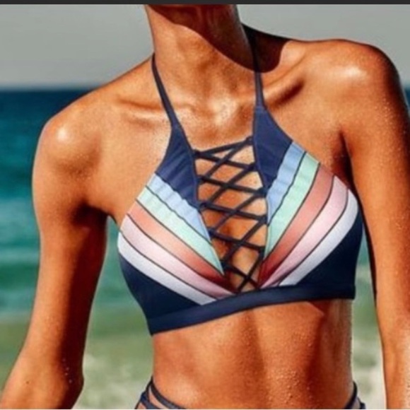 Victoria’s Secret PINK Caged Halter Bikini Top - Picture 2 of 4